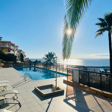 Apartment Superbe 2 Pieces Terrasse / Piscine / Vue / Parking Nizza